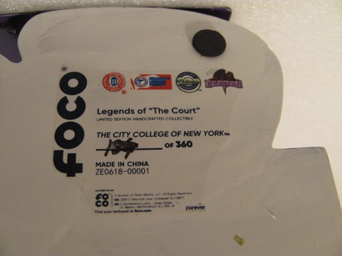 City College of New York Bobblehead Beavers Team Mascotte Viola Logo NCAA - Foto 6 di 20