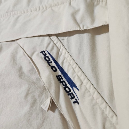Polo Deportivo Ralph Lauren Pullover Anorak Crema Winbreaker Talla XL De Colección Para Hombre - Imagen 4 de 8
