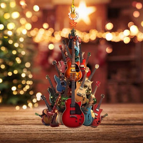 Rockin' Around The Guitar Christmas Tree Ornament NEW HOT SALE - Picture 14 of 22