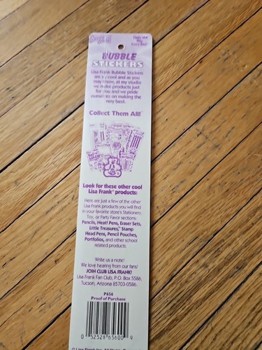 Vintage Lisa Frank Stickers RARE Holographic Bubble Cat Stickers NEVER Opened - Picture 4 of 5