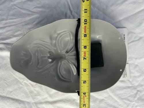 ERWACHSENE ALIEN LEUCHTEN IM DUNKELN MASKE KOSTÜM HALLOWEEN ACCESSOIRE \\  - Bild 7 von 9