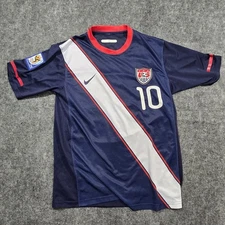 NIKE US Soccer USMNT World Cup 2010 T-Shirt #10 Navy Size Unkown