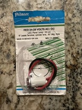 Philmore 11-2590 - 24-28VAC/DC - 1/2" Red LED Panel Mount Indicator - 6" Leads