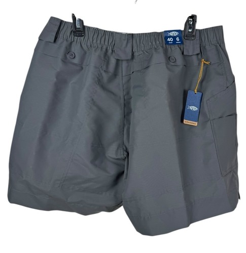 AFTCO M01 Herren grau 7 Taschen Angelshorts 6" Schrittlänge Größe 40 UPF 50 neu mit Etikett!!! - Bild 3 von 4