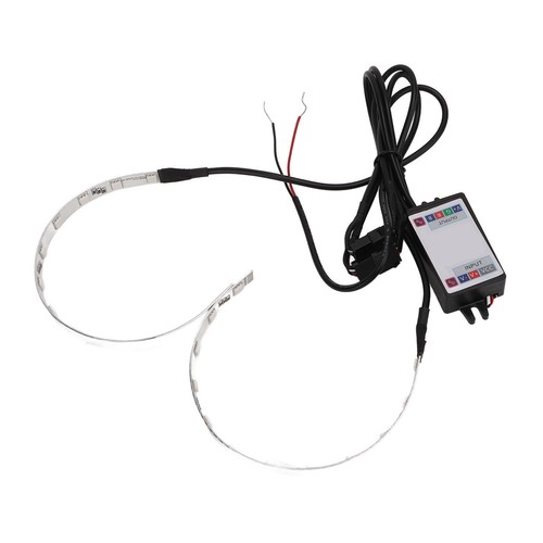 2pcs Multi Color RGB LED Demon Eye APP Control Halo Headlight REL - Picture 7 of 24