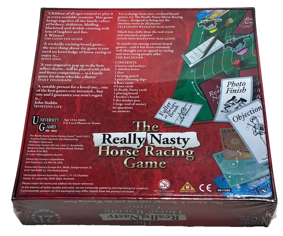 THE REALLY NASTY HORSE RACING GAME : 21st Anniversary Edition - New & Sealed - Image 2 of 4