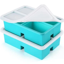 Silicone Freezer Trays With Lid Silicone Soup Freezer Molds Soup Freezer Contain