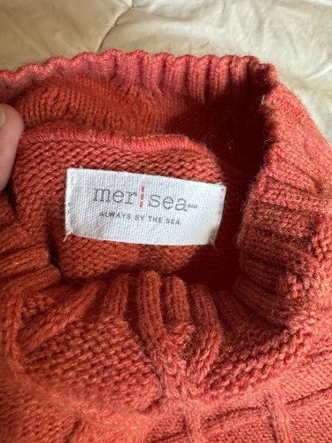 Mersea Lisbon Dolman Sleeves Tunic Sweater One Size, Paprika, M-L - Picture 8 of 13