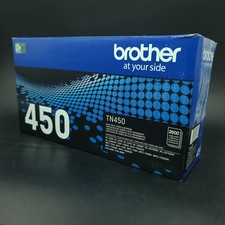 Genuine Brother TN450 High-Yield Black Printer Toner Cartridge | Open Bag