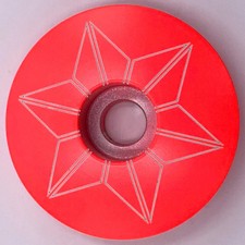 Supacaz Star Capz Bike Headset Top Cap Powder Coat Hot Pink