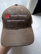Legend-Massey Ferguson-Cap/Hat Brown Strapback/Farm Equipment-Tractors USA Made