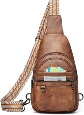 7L Sling Bag Crossbody Bag for Women 5-Pockets chest fanny pack