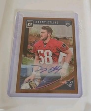 2018 Donruss Optic Danny Etling rookie autograph auto PATRIOTS 