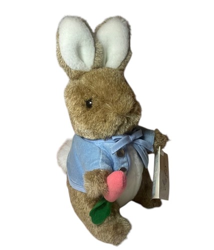 Eden Beatrix Potter Plush 10 Inch Peter Rabbit Holding Carrot Vintage - Picture 3 of 13
