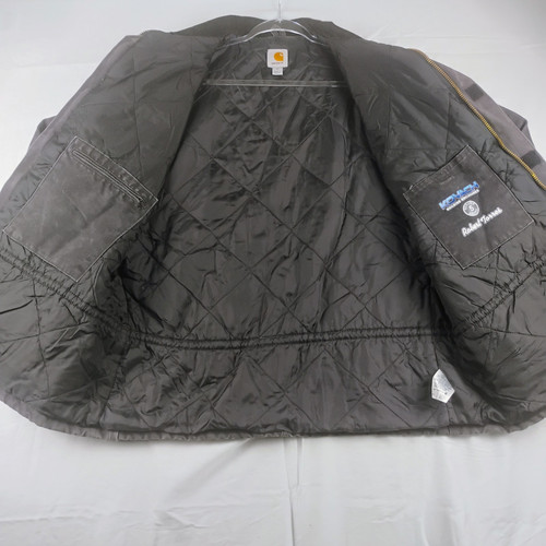 Vintage Y2K Carhartt Detroit Work Jacket J97 C26 Distressed Faded Size XL Blk - Picture 13 of 24