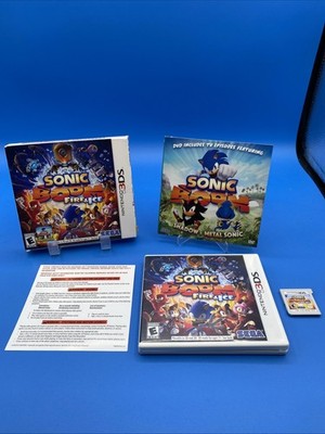 Sonic Boom: Fire & Ice (Nintendo 3DS, 2016) Complete.  (WITH BONUS DVD) Tested