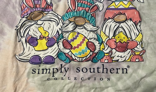 Simply Southern Collection Women’s Xl Tshirt Tie Dyed “hanging With My Gnomies” - Picture 13 of 17