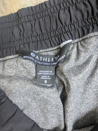 Athleta Brooklyn strukturierte gefütterte Jogginghose tarnfarben Damengröße 8 28" Schrittlänge - Bild 2 von 4