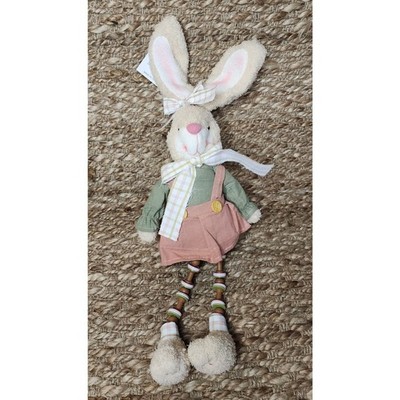 Gerson international Easter Bunnie Plush Figure 20'' Holiday Shelf Tabletop Decor