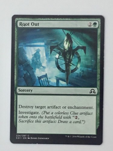 MTG Root Out Sorcery Shadows Over Innistrad 224/297 Ljunggren Wizards Coast 2016 - Picture 19 of 24