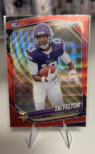 2025 Panini Prizm - Rookies Tai Felton #361 Red Wave Prizm /149 (RC)