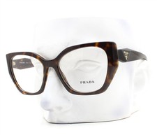 Prada Eyeglasses VPR 18W 2AU-1O1 Glasses Polished Brown Tortoise 54mm with Case