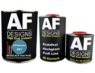 FÜR AlfaRomeo 447 Blu Biarritz 2,5L Autolack Set Klarlack Härter