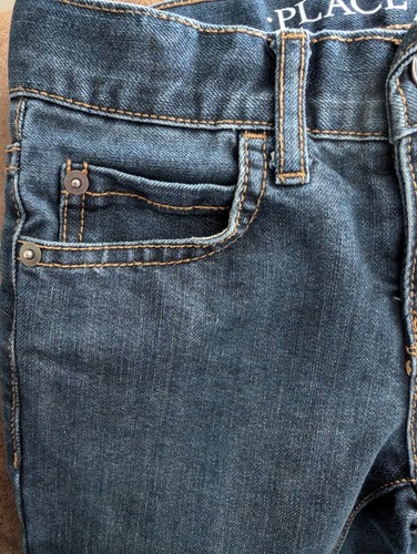 The Childrens Place boys bootcut semi evasee blue denim jeans size 4 - Picture 2 of 8