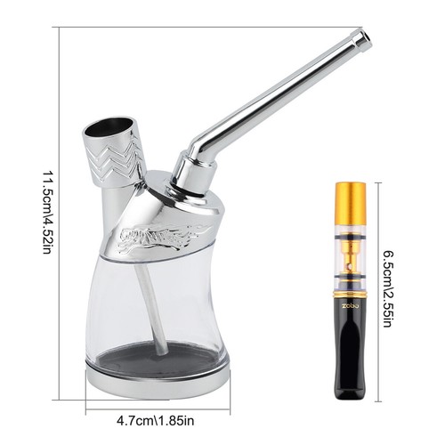 Mini Kleine Wasser Bong Kraut Rauchen Pfeife Tragbare Tabak Shisha-XMAS Geschenk - Bild 7 von 15