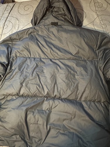 CHAQUETA NEGRA ADIDAS BIG BAFFLE DOWN SUDADERA CON CAPUCHA EMBALABLE TALLA L HOMBRES $250.00 SIN LOGO - Imagen 6 de 10