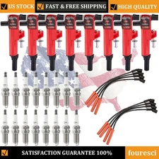 For 2011-2013 Ram 1500 V8 4.7L Ignition Coils Pack Spark Plugs HIGH PERFORMANCE
