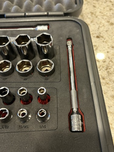 Snap On 51 Piece 3/8” Drive Socket Metric SAE GENERAL SERVICE SET 251FSMBFR NEW - Bild 7 von 9