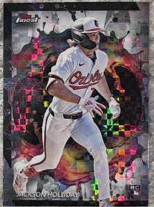 2024 Topps Finest Rare Jackson Holliday Checkerboard Refractor #240 Rookie Card