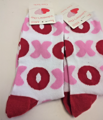 12 Piece Assorted Socks Valentines Day, Christmas, Hanukkah, Pizza - Picture 7 of 10