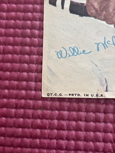 1967 # 32 Willie McCovey Topps Pin-Ups Poster San Francisco Giants EX - Bild 5 von 13
