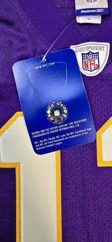 Authentic Daunte Culpepper Minnesota Vikings Reebok Jersey Size 50 NWT - Picture 8 of 17