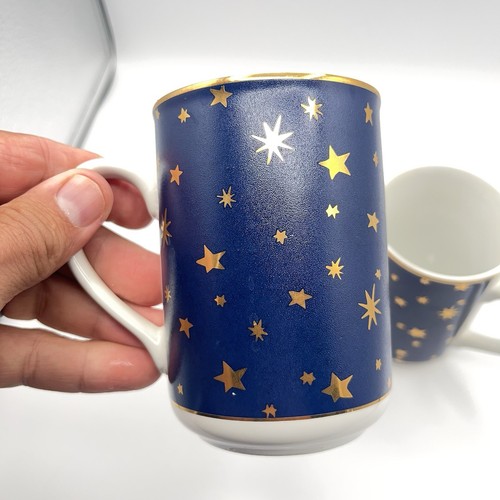 Sakura Galaxy Blau Gold Kaffee Tee Tassen - 2er Set - Bild 7 von 17