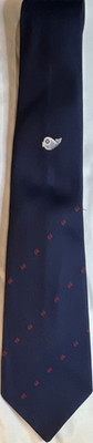 Vintage Sima Phillips 66 Designer Men's Tie 100% Polyester Navy 