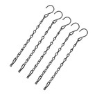 5pcs 24cm Blumentopf hängende Eisenkette Balkon Gartenpflanzentopf hängende