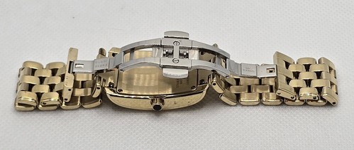 Miller Classic Tank Damenuhr rechteckig goldfarben elegantes Armband Band 03 - Bild 8 von 9