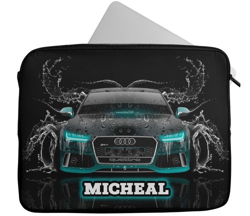 Personalised Laptop Case Any Name Car Design Sleeve Tablet Bag 212 - Picture 9 of 12