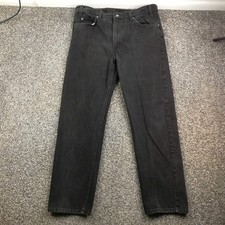 Vintage 1996 Levi  s Jeans Orange Tab 505 Straight Leg Black 38x30 USA Made
