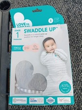 Love To Dream Swaddle Up Stage 1 Sz Small 8-13lbs 1.0 TOG Gray Stretch Cotton