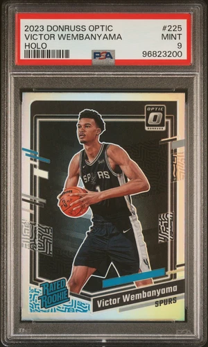 2023-24 Panini Donruss Optic Victor Wembanyama #225 Rookie Holo PSA 9