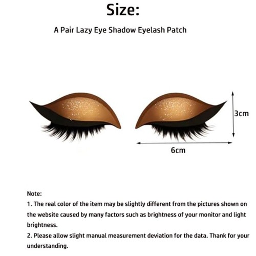 3-in-1 Lazy Eye Shadow Eyelash Patch Eye Makeup Stickers Lazy Makeup Stickers UK - Picture 4 of 30