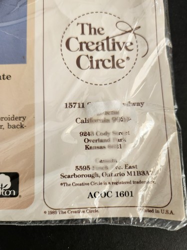 Bear & Bunny Switch Plate 1606 The Creative Circle Counted Cross Stitch Sealed - Picture 3 of 6