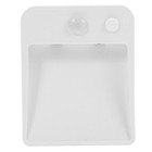 Square Shaped Motion-sensing Cordless Battery Powered LED Night Light Lamp Wall