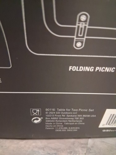 Picknick 10-teiliges Set GSI Outdoor Tisch für zwei FABRIKVERSIEGELT SCHNELLER NYC-VERSAND - Bild 21 von 22