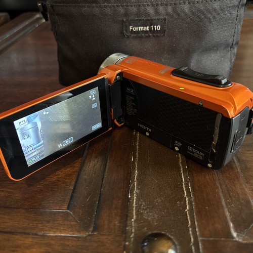 JVC Everio Quad Proof HD Camcorder with 60x Optical Zoom (Orange) - Picture 6 of 12