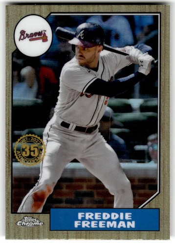 2022 Topps Chrome - 1987 Topps Baseball Freddie Freeman #87BC-11 Braves